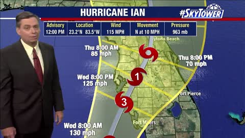 WARNING!! Hurricane Ian Approaching Florida . Sept.27 2022