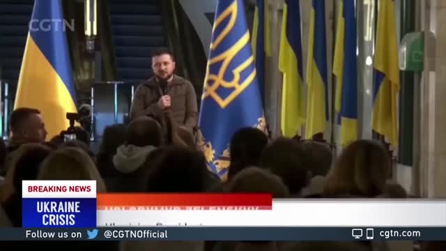 CGTN asks Ukrainian president: Peace talks or appeal for military support?