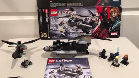 Lego Black Widow Helicopter Chase