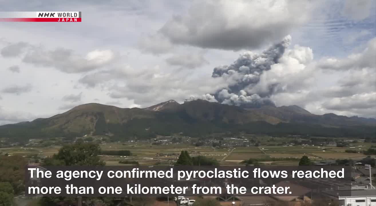 Japan's Largest Active Volcano Erupts; Warnings Issued