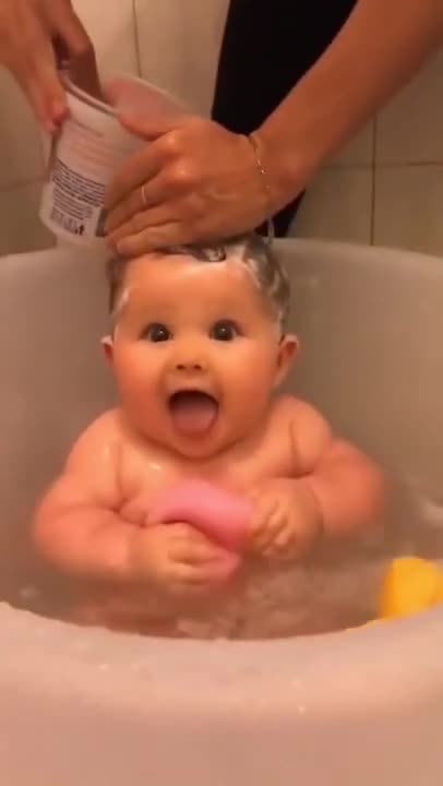 Cute baby expression