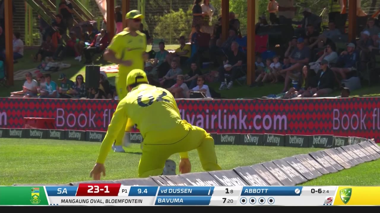 SA v AUS 1st ODI | Concussion Sub Labuschagne Drives Win | Highlights