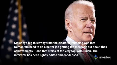 Free Joe Biden Sean - Maloney on How Democrats Can Get Back on Track