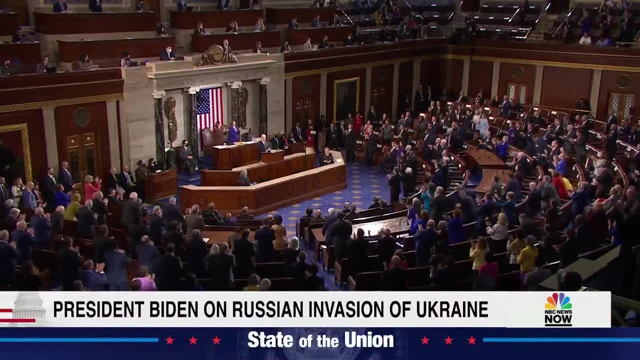 Biden Praises 'Fearlessness' Of Ukrainians Amid Russian Invasion During State Of