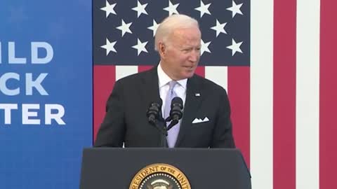 Joe Biden says "Thank you for the passport to let me back in the district". + A lone Clapper.