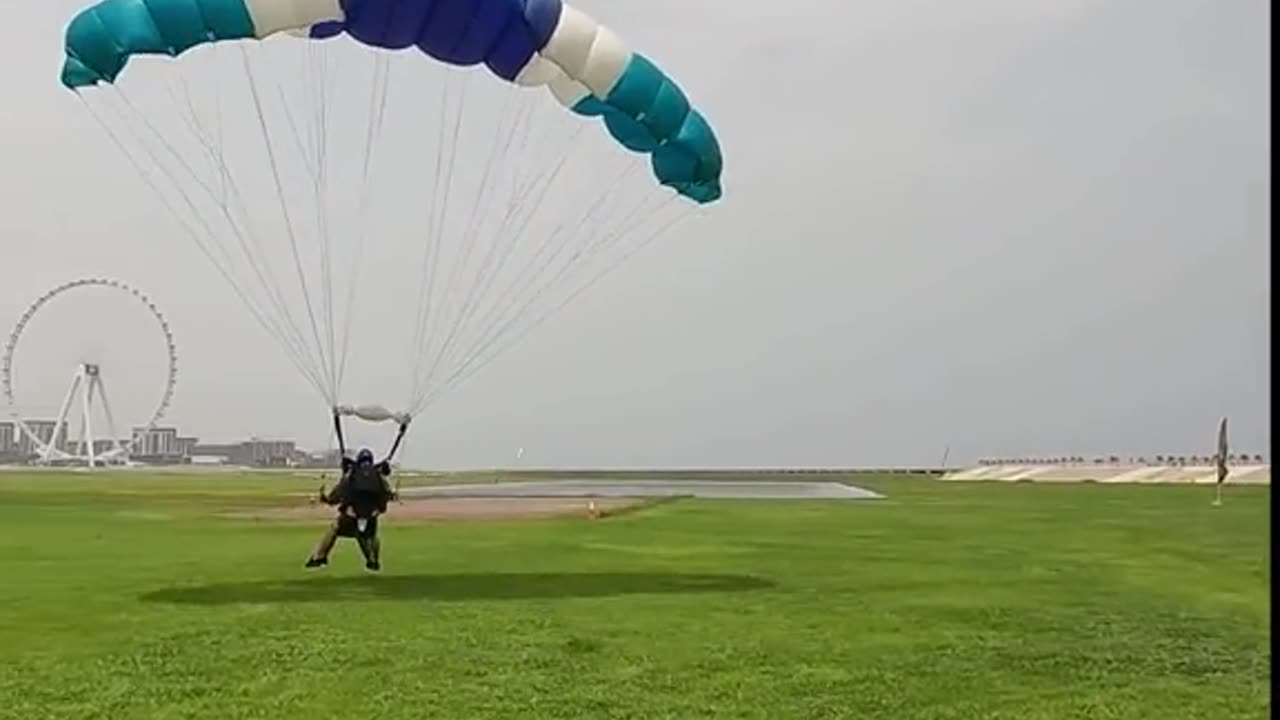 Ducky Bhai sky diving