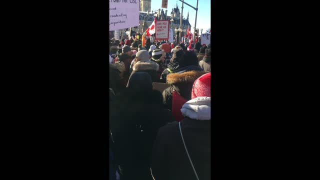 Ottawa Crowd - Trucker Rally