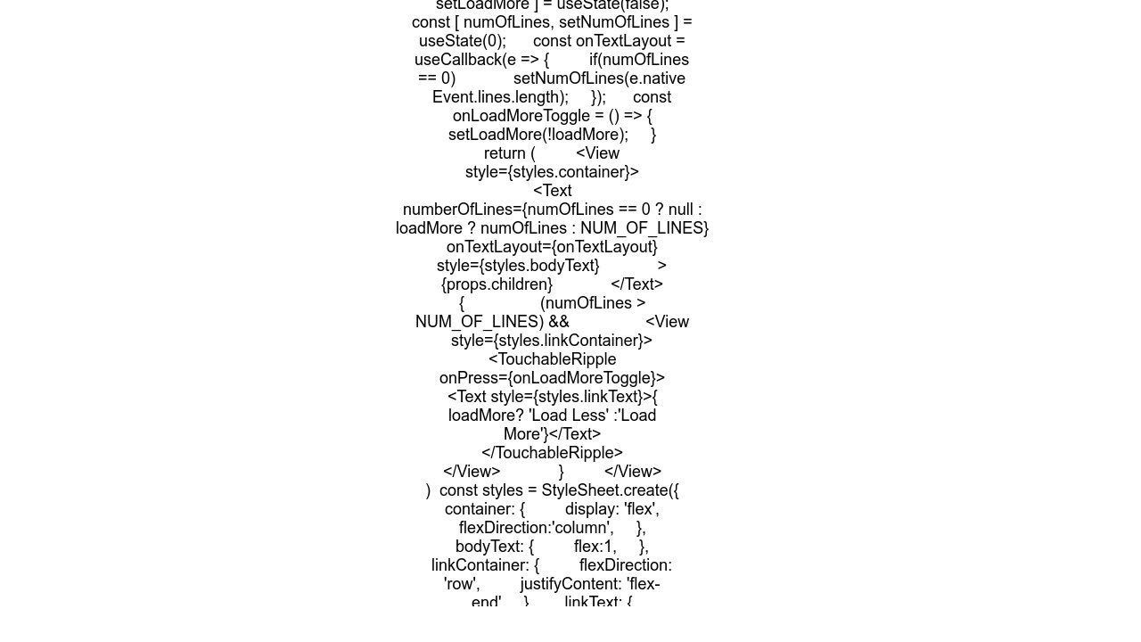 React Native Determine number of lines of Text component