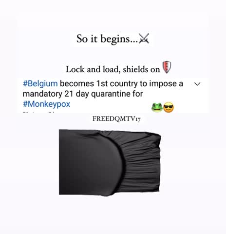 Monkey Pox mandatory 21 Quarantines Belgium
