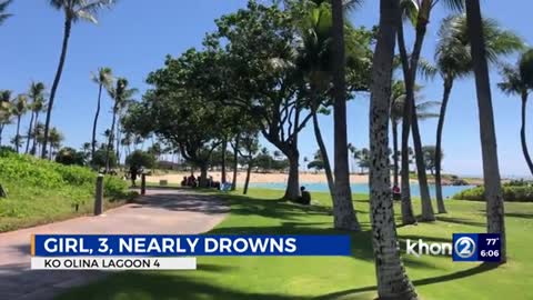 Beachgoers revive toddler at Koolina Lagoon