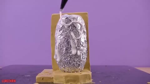 Knead The Tin Foil Into A Long Strip