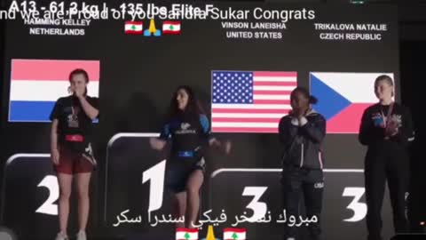 sandra sukar world champion in MMA 🏆 #Lebanon #worldchampion #proud #shorts #viral #لبنان