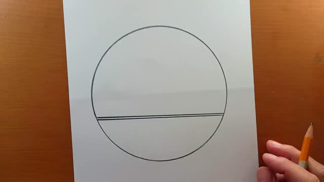 Two Straight Lines Of Round Paper In A Circle