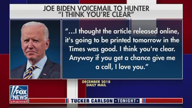 Networks CENSOR Joe Biden’s ‘I Think You’re Clear’ Voicemail to Hunter