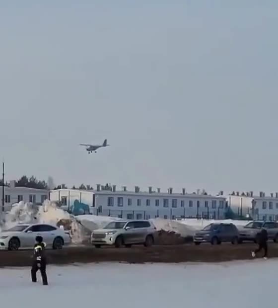 A Ukrainian Kamikaze Plane Crashed into an Industrial Building