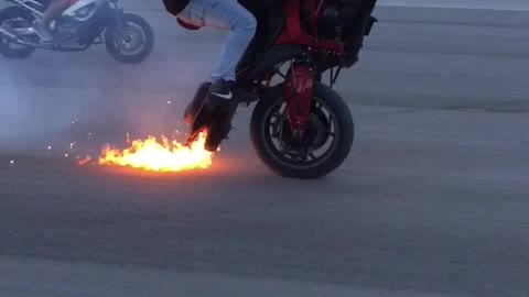 Wheelie Gets Lit