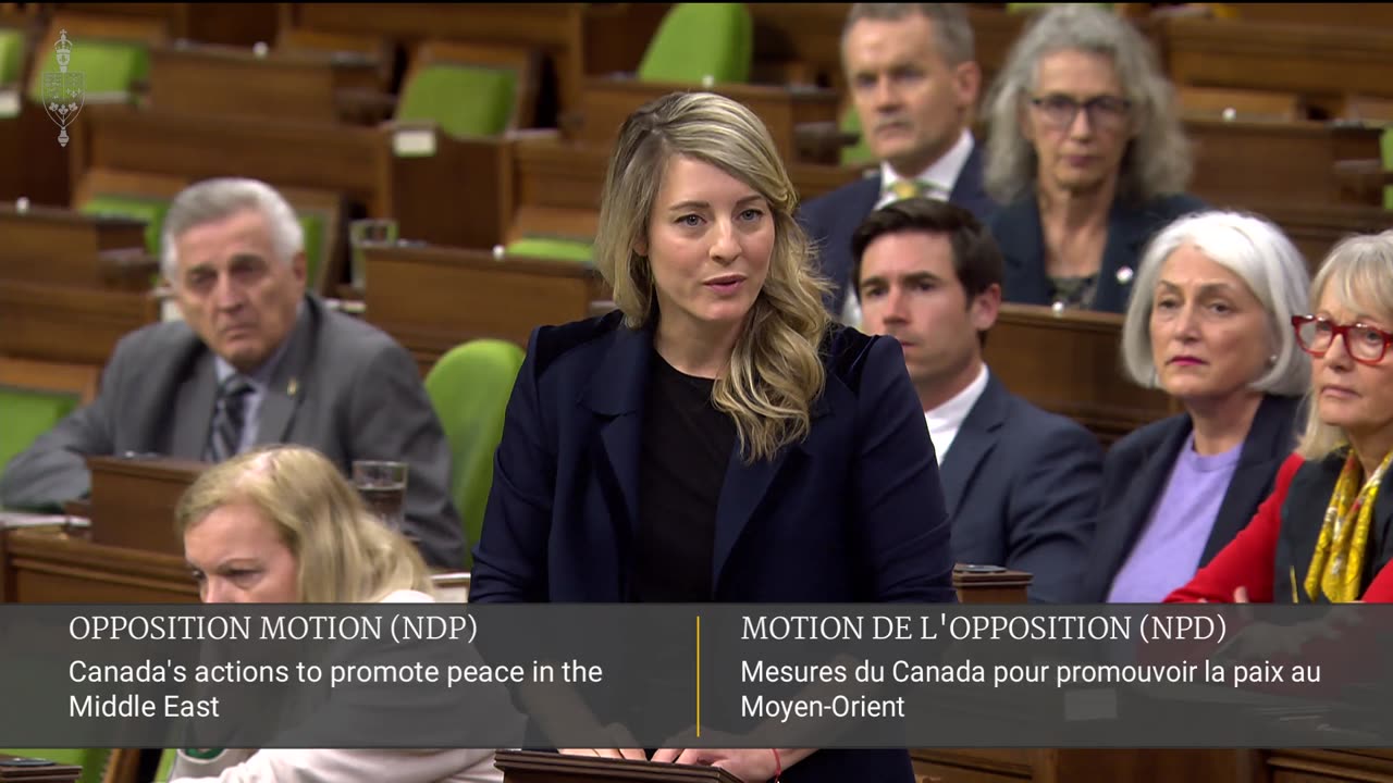 Foreign affairs minister Melanie Joly on Palestinian state