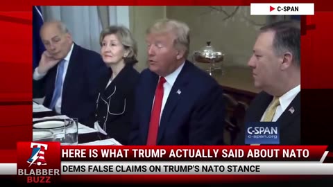 Here Is What Trump Actually Said About NATO