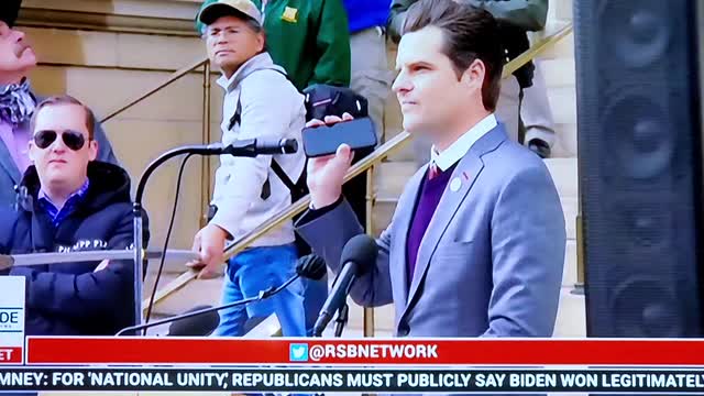 CONGRESSMAN MATT GAETZ AT WYOMING STATE CAPITOL LIVE EVENT 1-28-2021