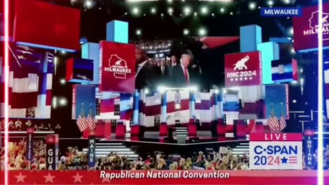 DONALD TRUMP ARRIVES AT RNC CONVENTION 2024