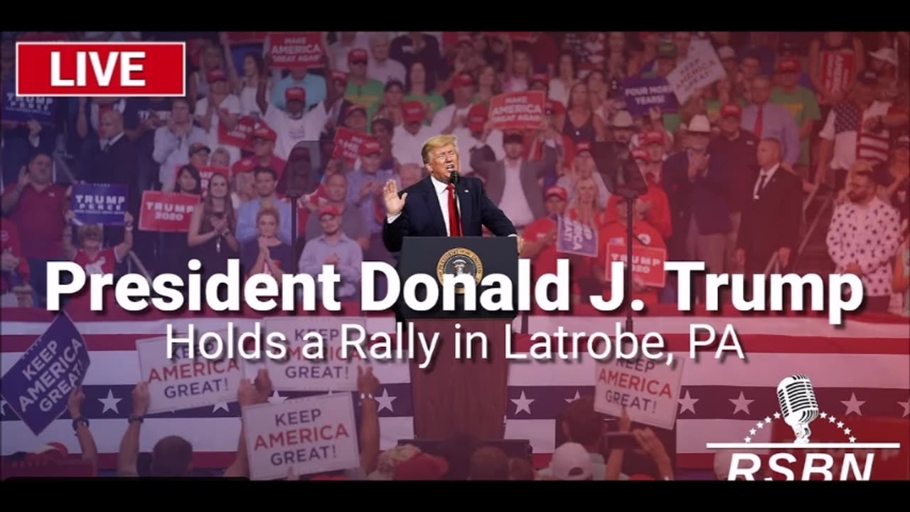 LIVE: President Trump Holds a Rally in Latrobe, PA - 10/19/24