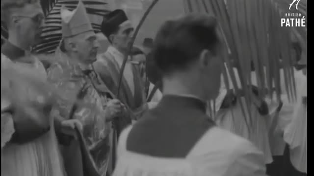 Procissão de Domingo de Ramos em Londres (1942)