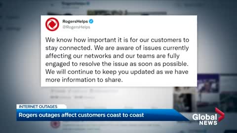 "Back to the olden days": Rogers network outage impacting phones, internet, Interac in Canada