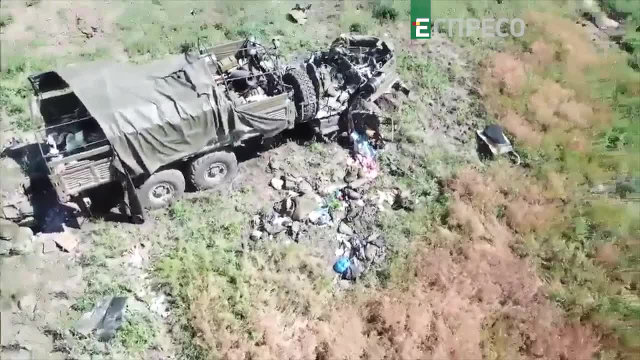 Broken Russian equipment