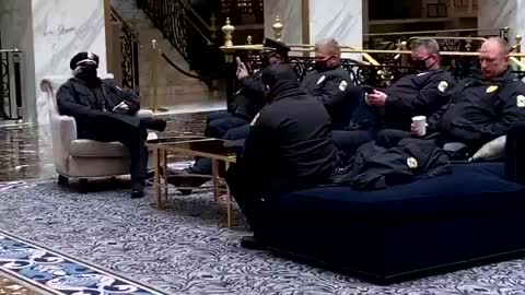 DC police take Trump up on his offer of a place to relax.