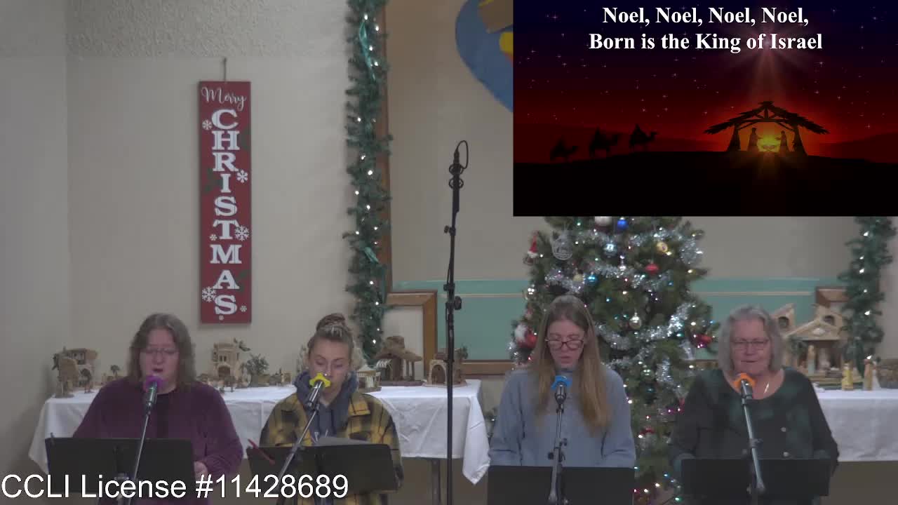 Moose Creek Baptist Church Sing “The First Noel” During Service 12-11-2022