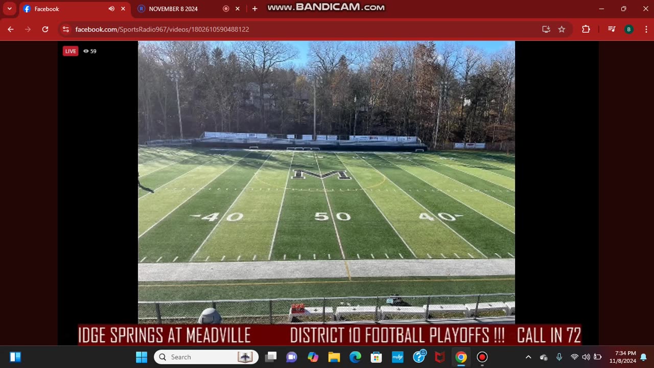 NOVEMBER 8 2024 High School Football: Hickory VS Corry Part 1