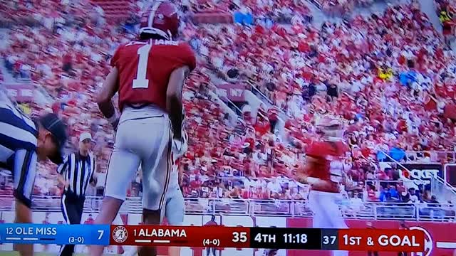 Bama 42 OLE MISS 7