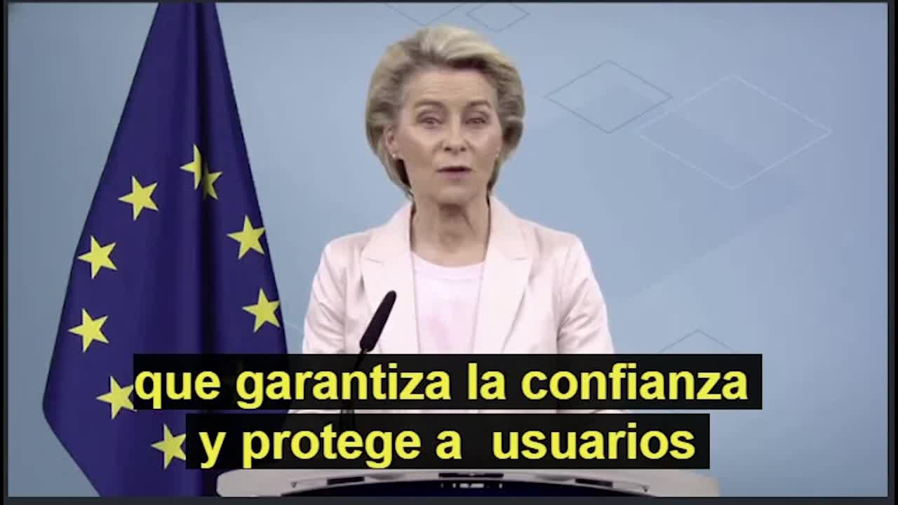 URSULA VON DER LEYEN UE cortes de luz y pasaporte DIGITAL como en China comunista