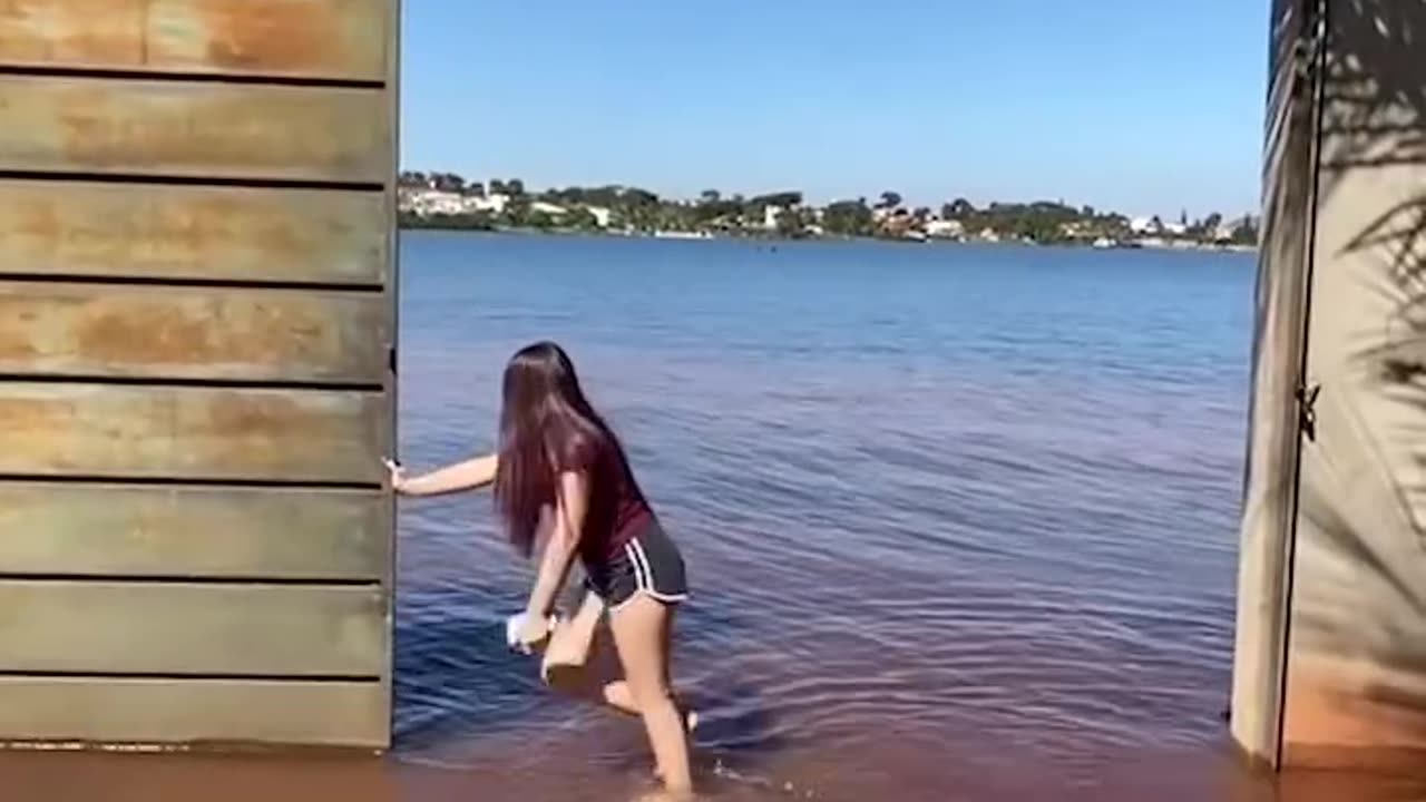 To open the door and enter the sea