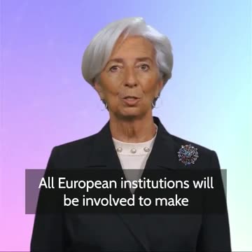 President of the European Central Bank, Christine Lagarde, announces EU's CBDC
