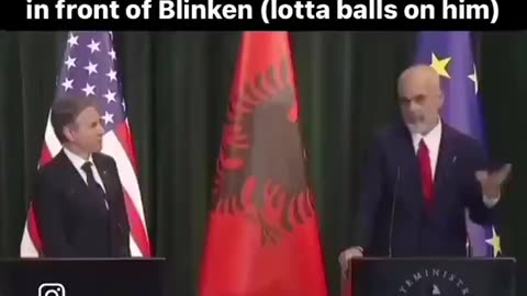 Prime Minister of Albania lists 3 evils in the world in front of Blinken