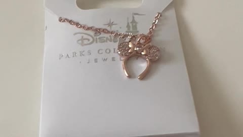 Disney Parks Rose Gold Color Headband Necklace #shorts