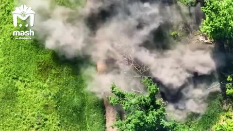 This is how our artillery worked today in the Avdiivka direction.