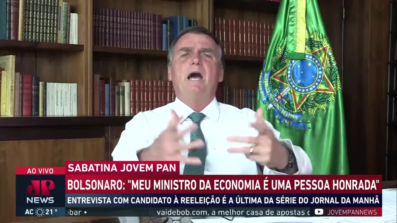 Jair Bolsonaro é sabatinado pela Jovem Pan; acompanhe na íntegra