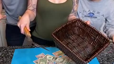 When she sees how much she got!