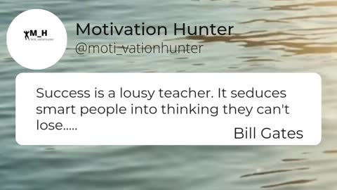 Short dose of motivation