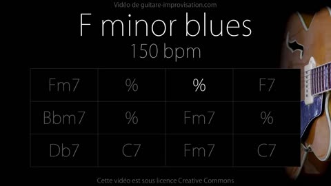 Blues F-moll. Utwór o szybkości 150 bpm