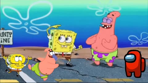 SpongeBob And Patrick Are Pretending To Be Imposters While Two Kids Laugh At The QAnon Psyop 😂