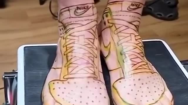 tattoo sneakers