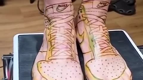 tattoo sneakers