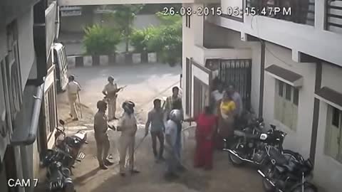 Police Brutality in Gujarat, India