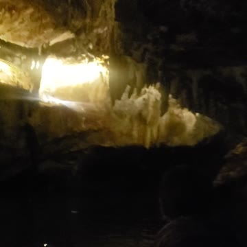 Beautiful cave scene
