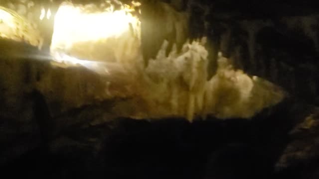 Beautiful cave scene