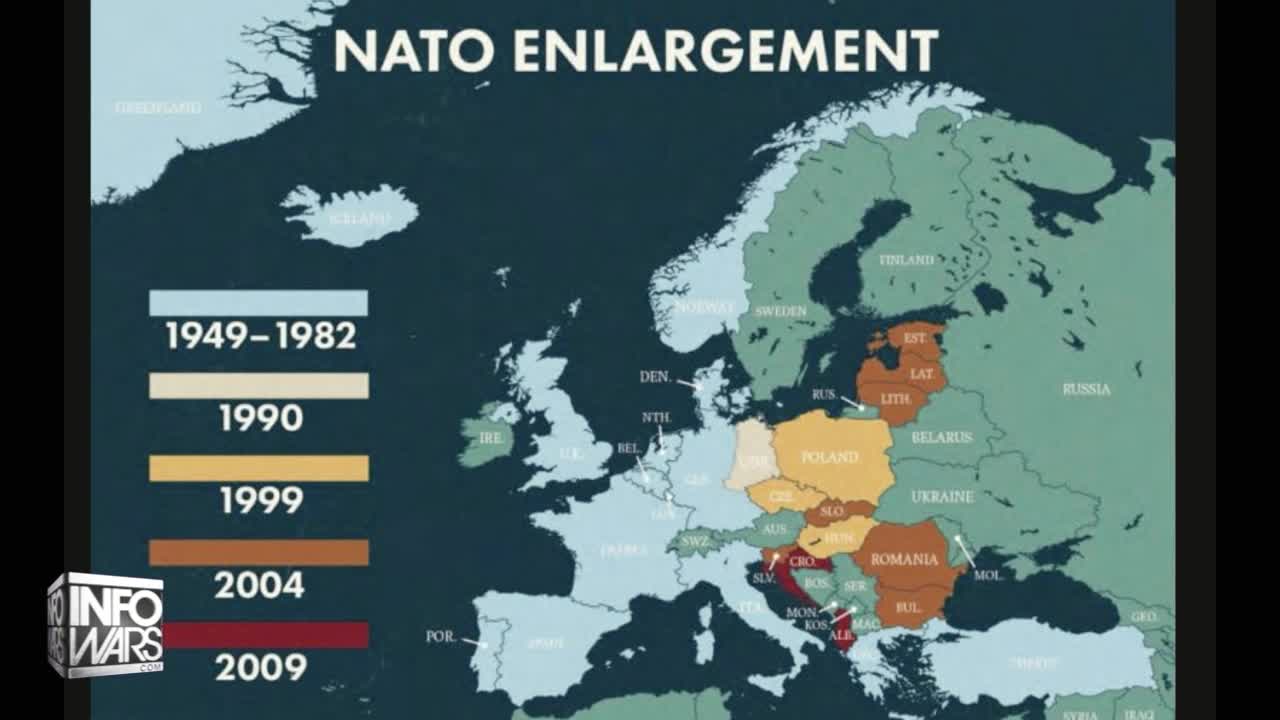 The Map Showing NATO Slowly Surrounding Russia