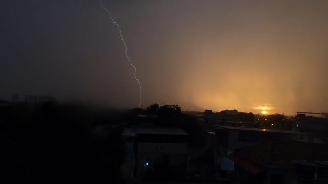 lightning rain